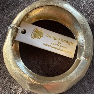 Banglebangle by Amrita Singh in brushed gold